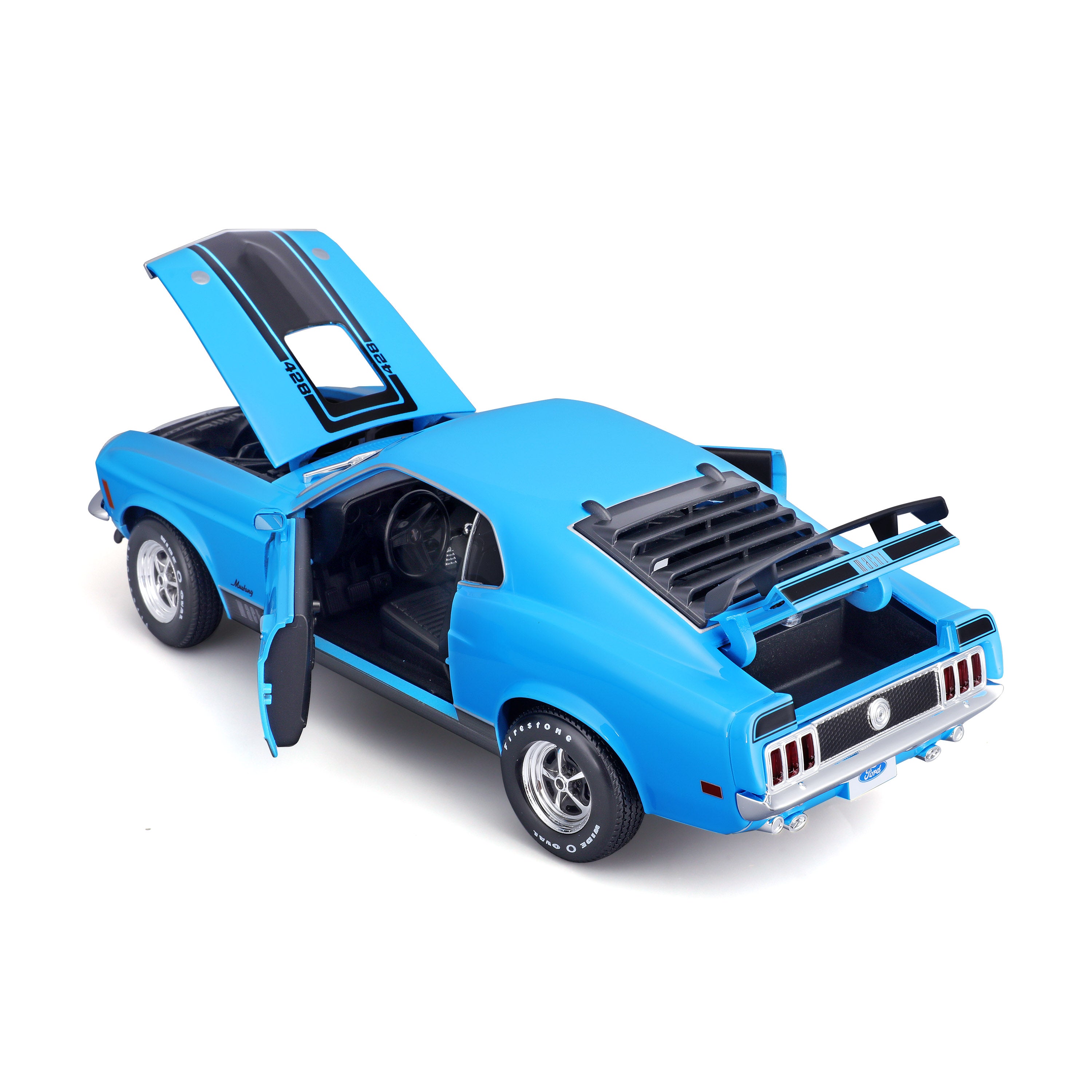 925759.004 - Bburago Maisto - Ford Mustang Mach 1 (1970) - 1:18 - BLU