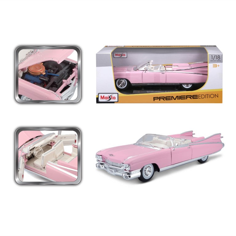 10-36813 Maisto - 1959 Cadillac Eldorado Biarritz - 1:18 - pink