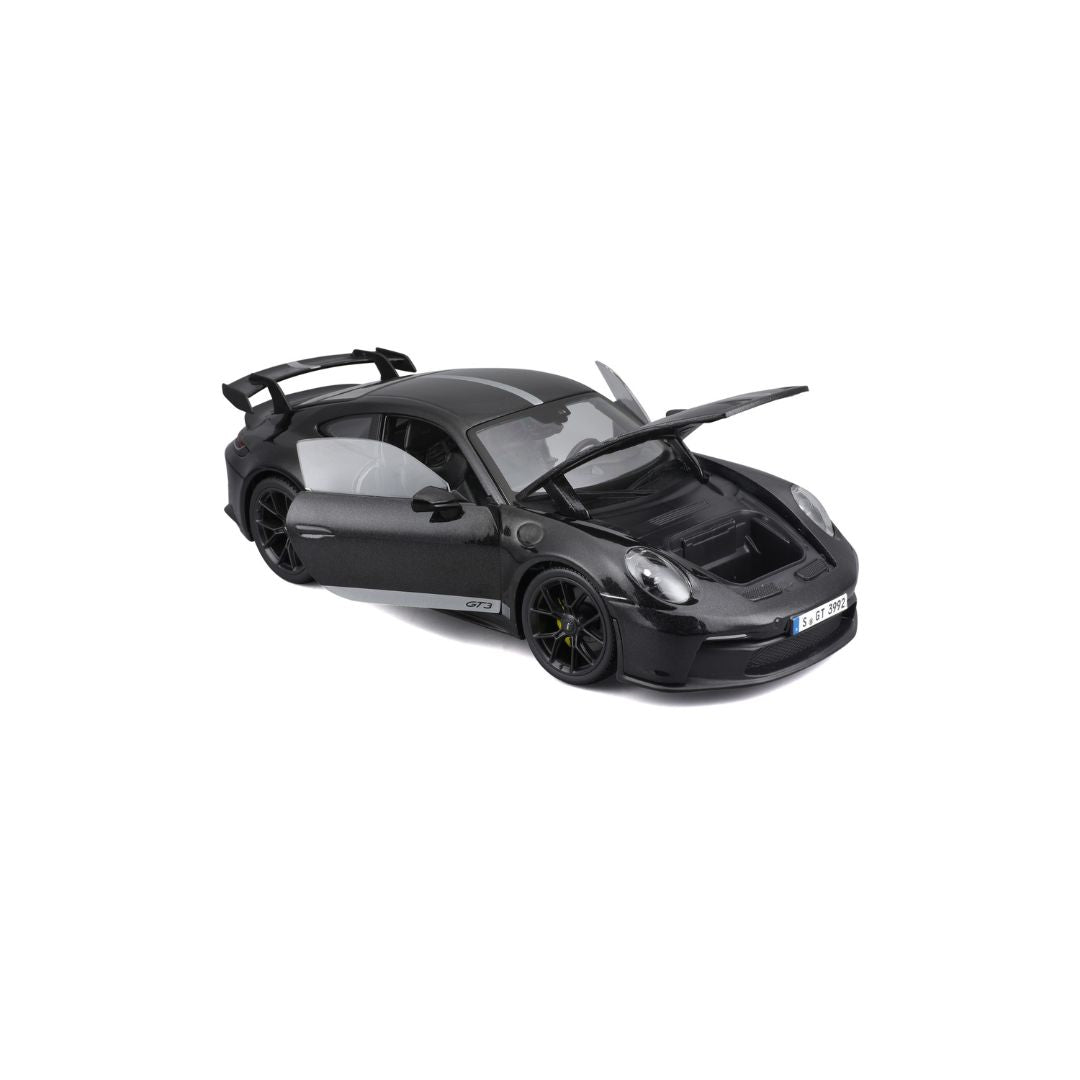 *36458 Bburago Maisto - Porsche 911 GT3 (2022), nera - Scala 1:18