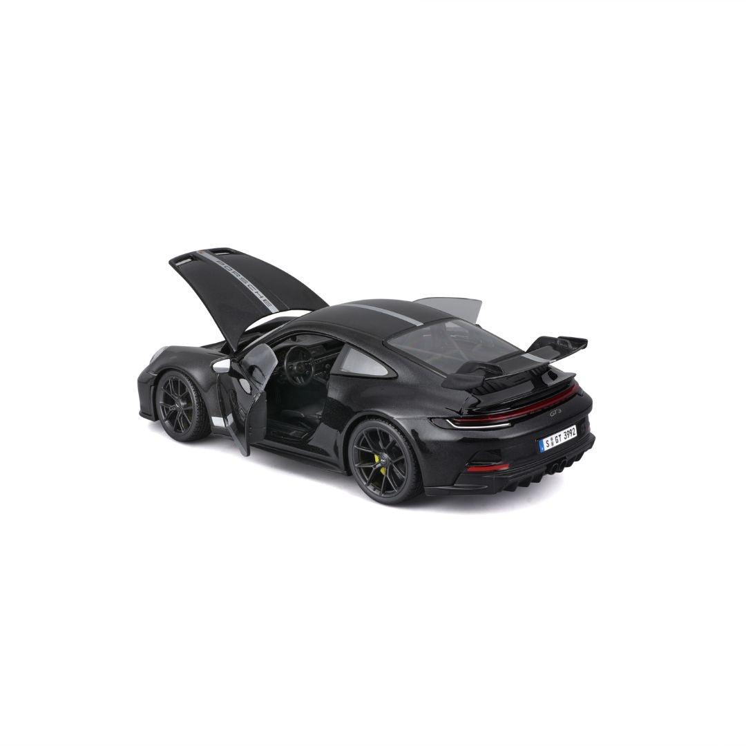 *36458 Bburago Maisto - Porsche 911 GT3 (2022), nera - Scala 1:18