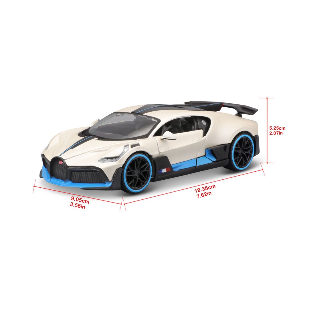 31526 WT Bburago Maisto - Bugatti Divo, bianca - Scala 1:24