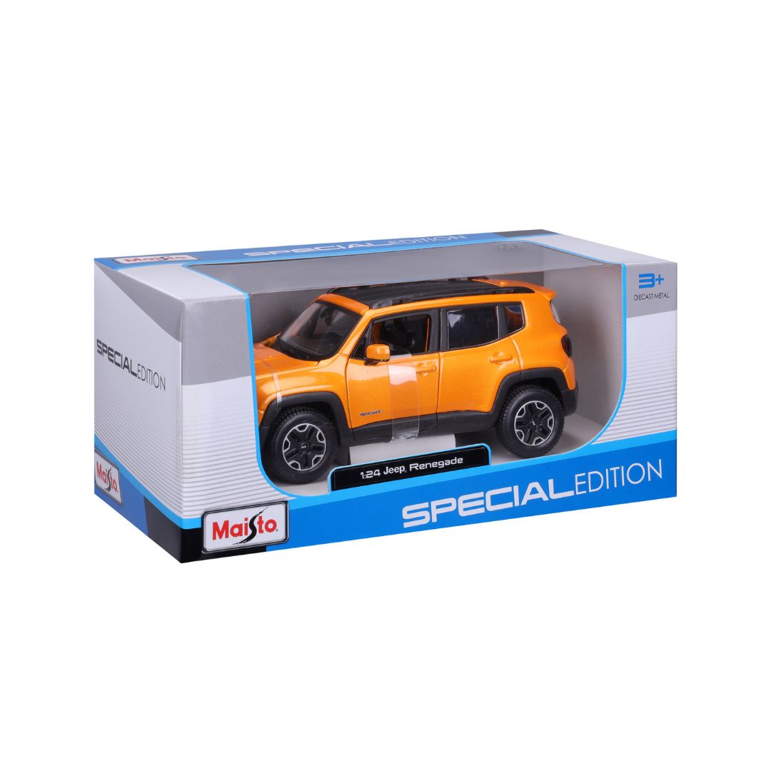 31282 Bburago Maisto - Jeep Renegade, arancione - Scala 1:24