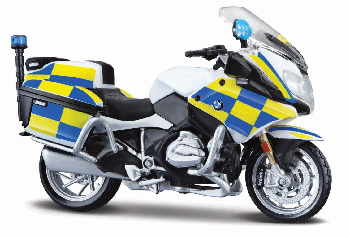 10-34306 BBurago Maisto Authority 1:18 Moto Polizia dal Mondo - modello casuale