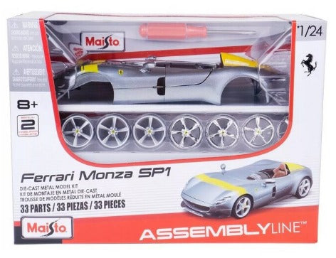 39140 Maisto Model kit - Ferrari Monza SP1 - 1:24 - argento – bburago-shop