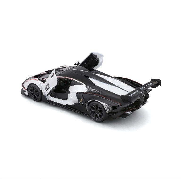 18-28023 - Bburago - 1:24 - Racing - Lamborghini Essenza SCV12 - #12 Bianca/Nera