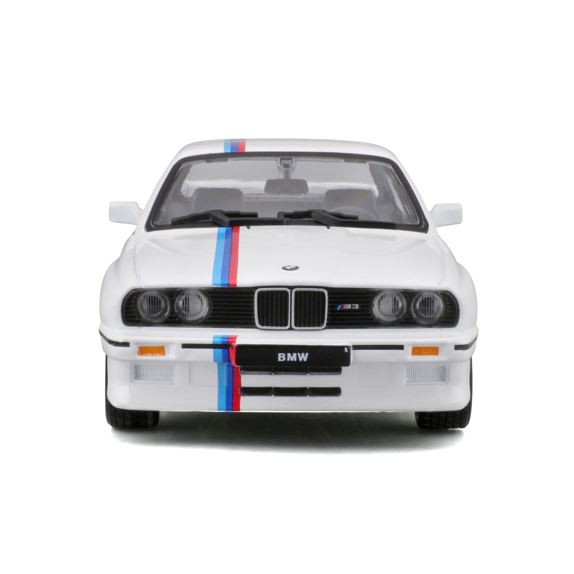 HTLNUZD Bburago 1/24 Alloy Supercar for BMW M3 E30 Racing Car Die Cast  Collection Vehicles Miniature Scale Model Collectible Gift (White)