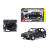 18-21089 BK Bburago - VolksWagen Golf Mk1 GTI (1979) Nera - 1:24