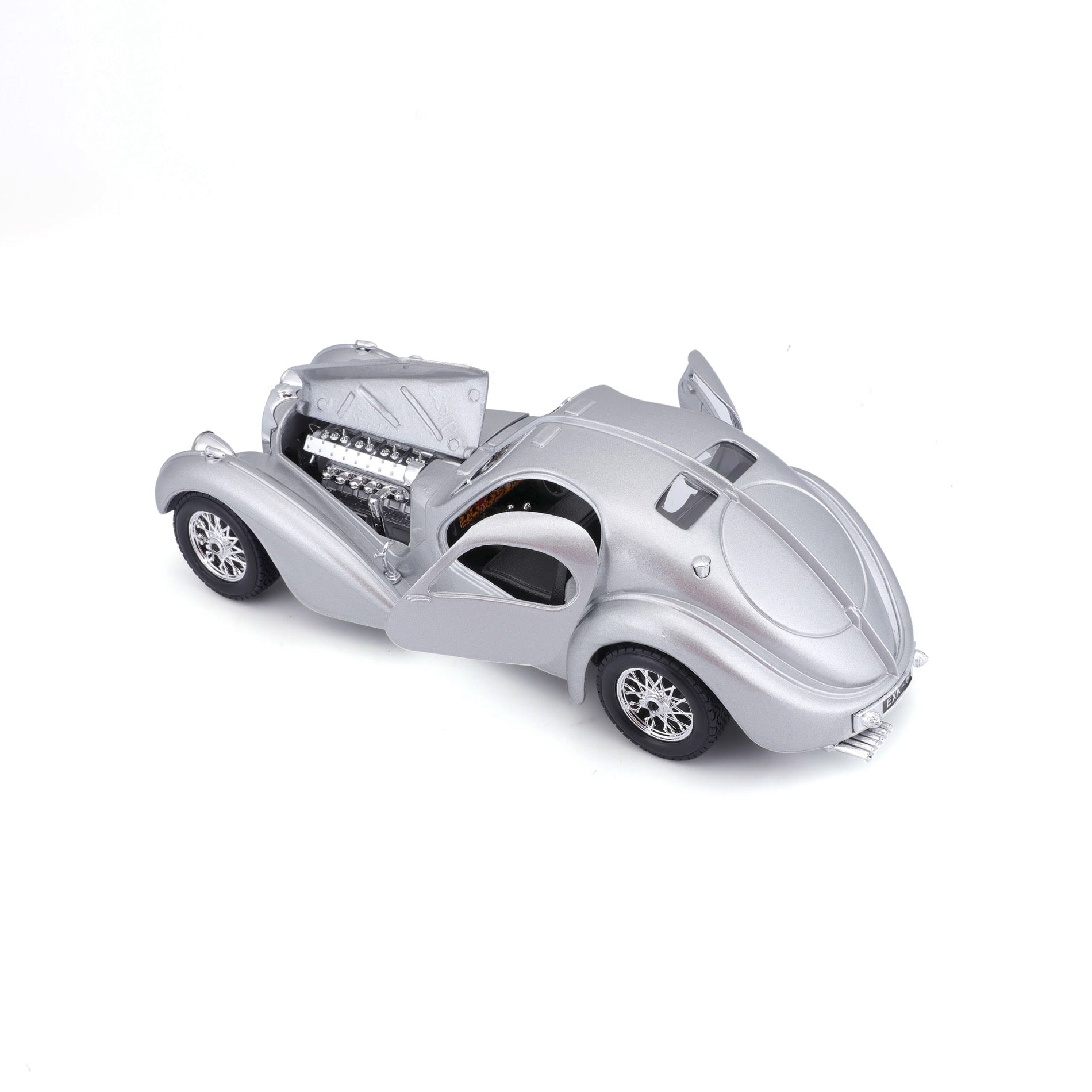18-22092 Bburago 1:24 Collezione - Bugatti Atlantic Silver
