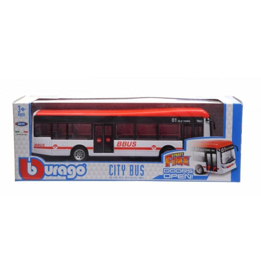 * 18-32102 Bburago Street Fire - City bus - Colore causale