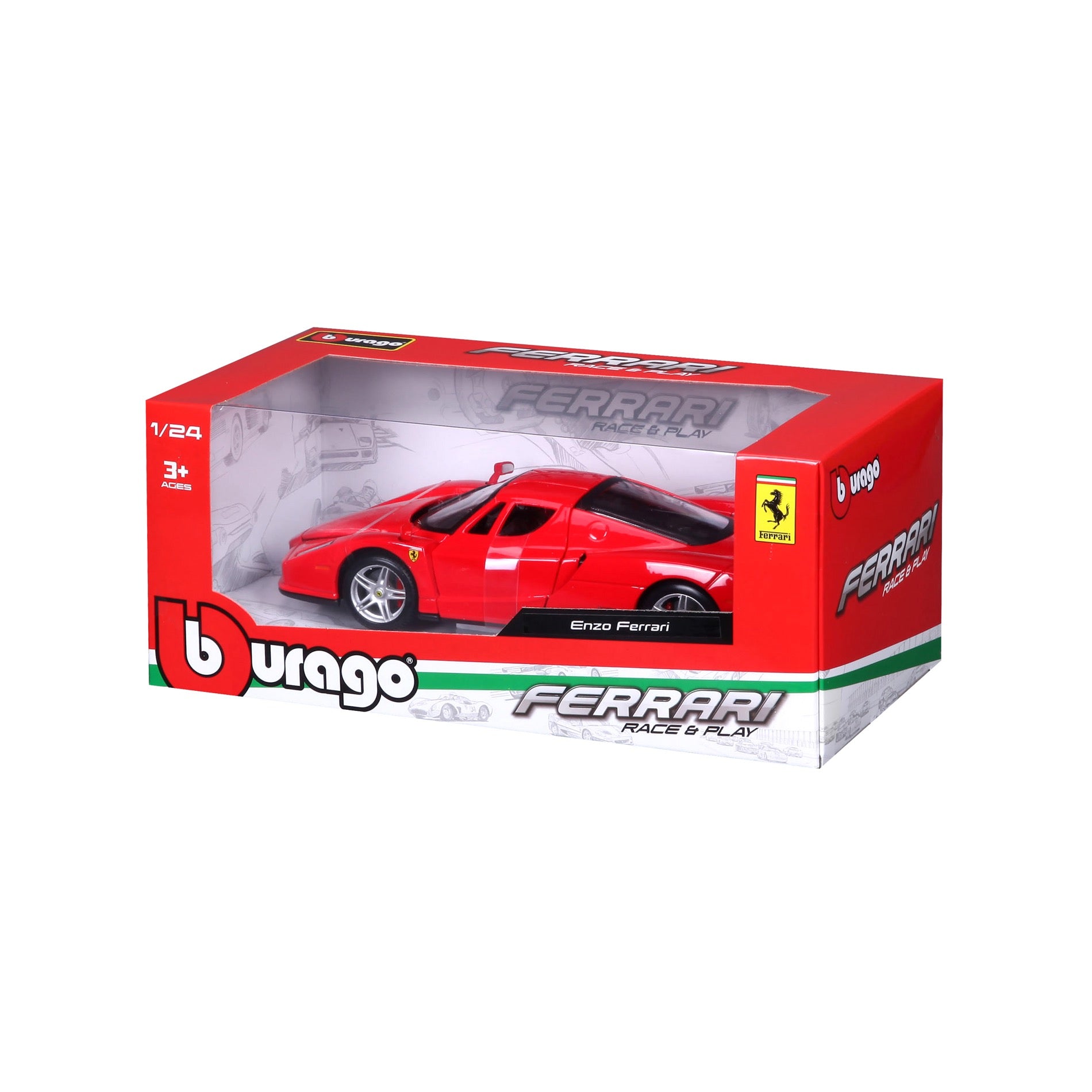 18-26006 Bburago Ferrari R&P - Enzo - Rosso - 1:24