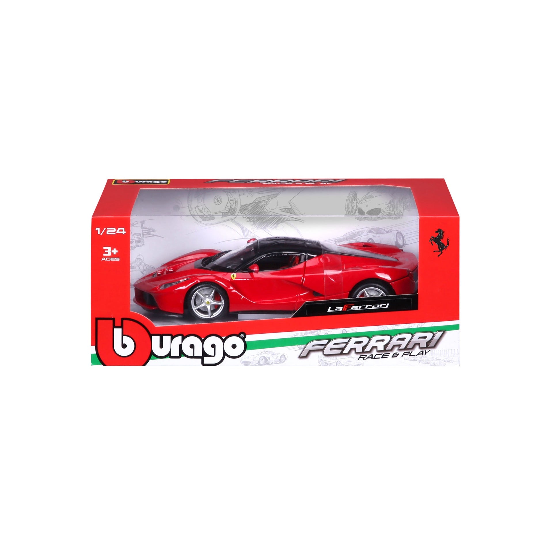 18-26001 - Bburago - 1:24 - Ferrari R&P - LaFerrari - rojo – bburago-shop