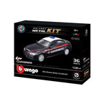 * 18-25128 Bburago Model Kit - Alfa Romeo Giulia Carabinieri - Scala 1:24