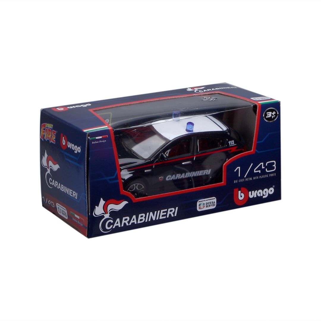 18-30305 (28-30223) Bburago - Alfa Romeo Giulietta Carabinieri - 1:43