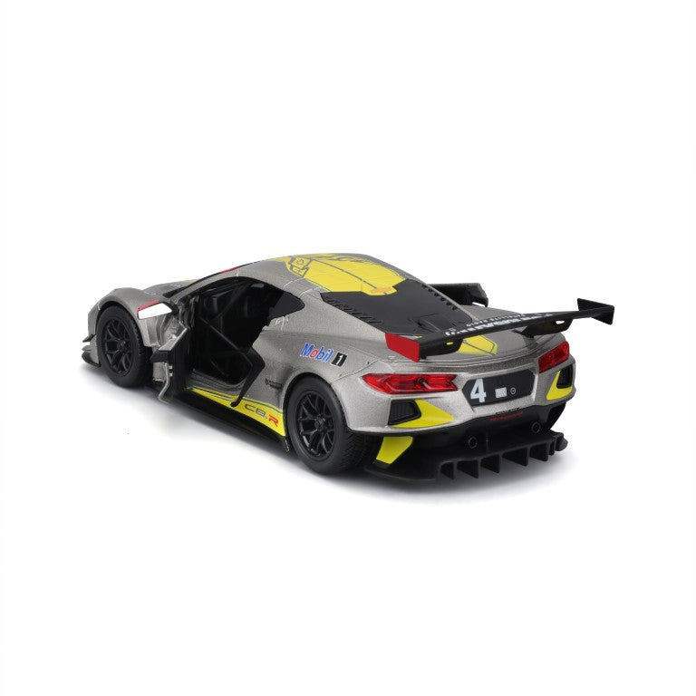 18-28024 - Bburago - 1:24 Racing - Chevrolet Corvette C8R - #4 Grigia e Gialla