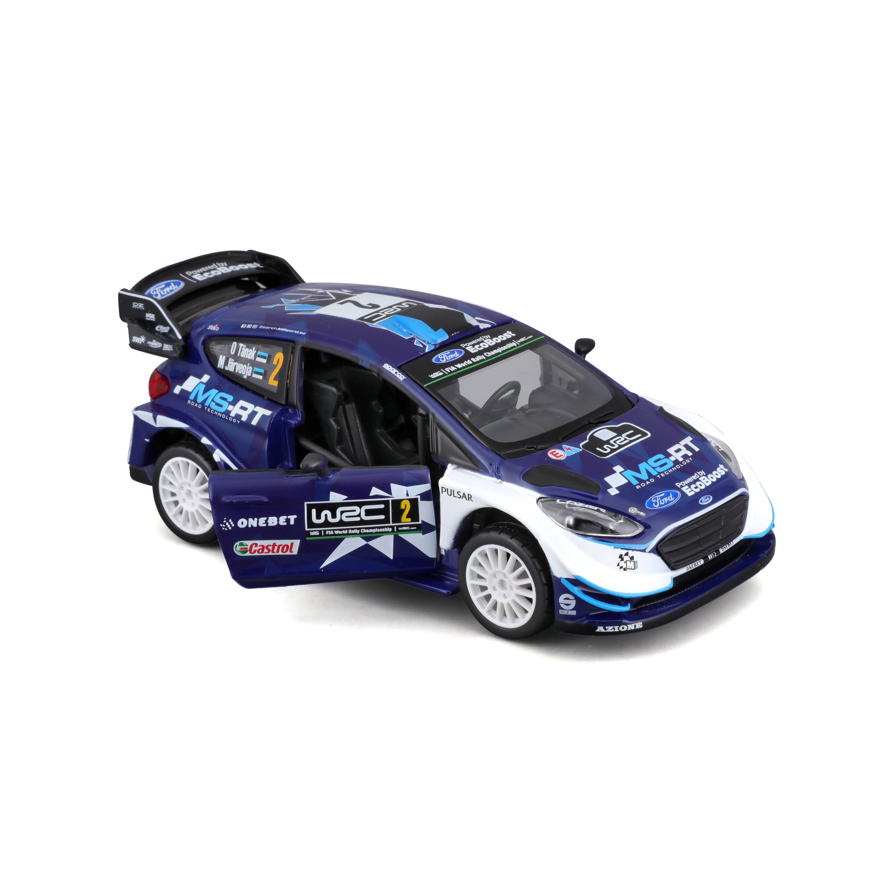 18-41052 - Bburago - 1:32 - Race  - 2017 M-Sport Ford Fiesta WRC - #2 Ott Tanak