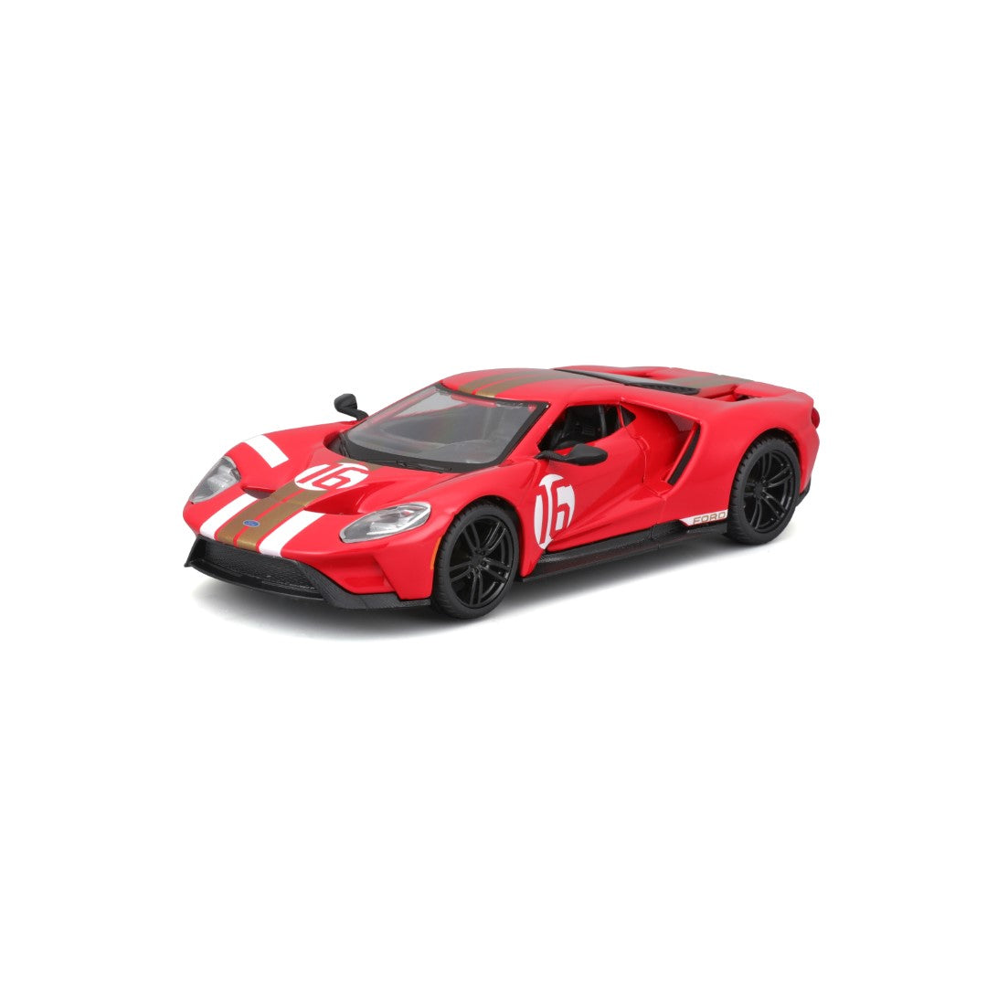 18-41166 Bburago Race - Ford GT Heritage Edition (2022) #16, rossa