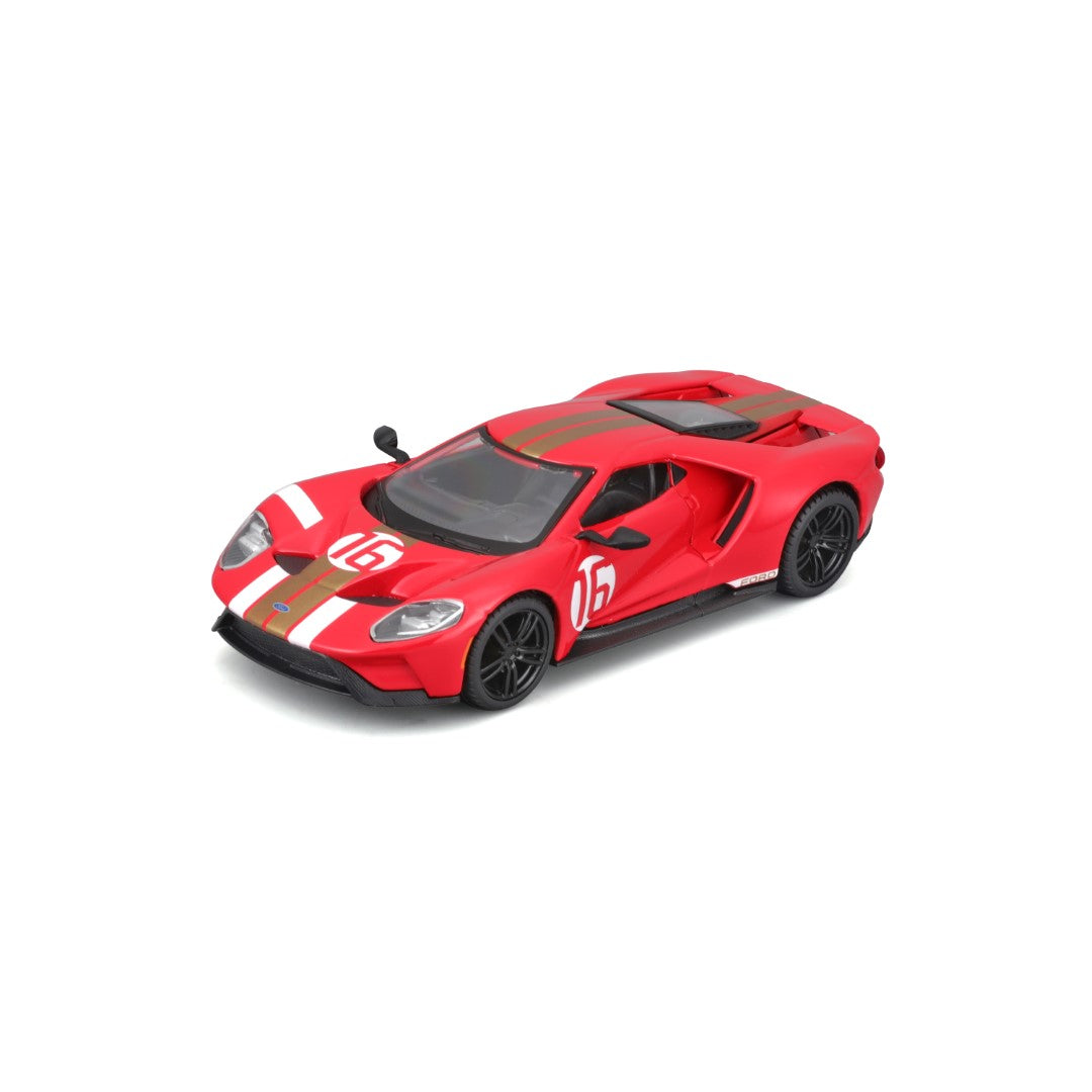 18-41166 Bburago Race - Ford GT Heritage Edition (2022) #16, rossa