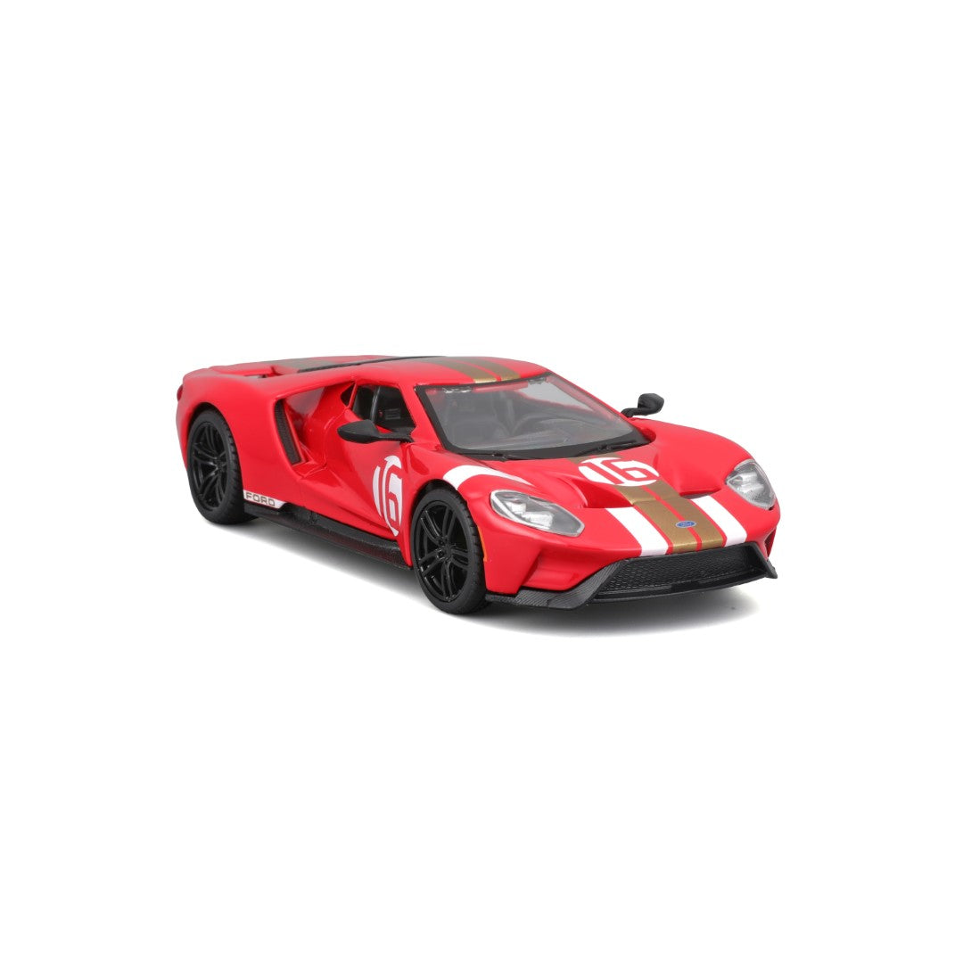 18-41166 Bburago Race - Ford GT Heritage Edition (2022) #16, rossa