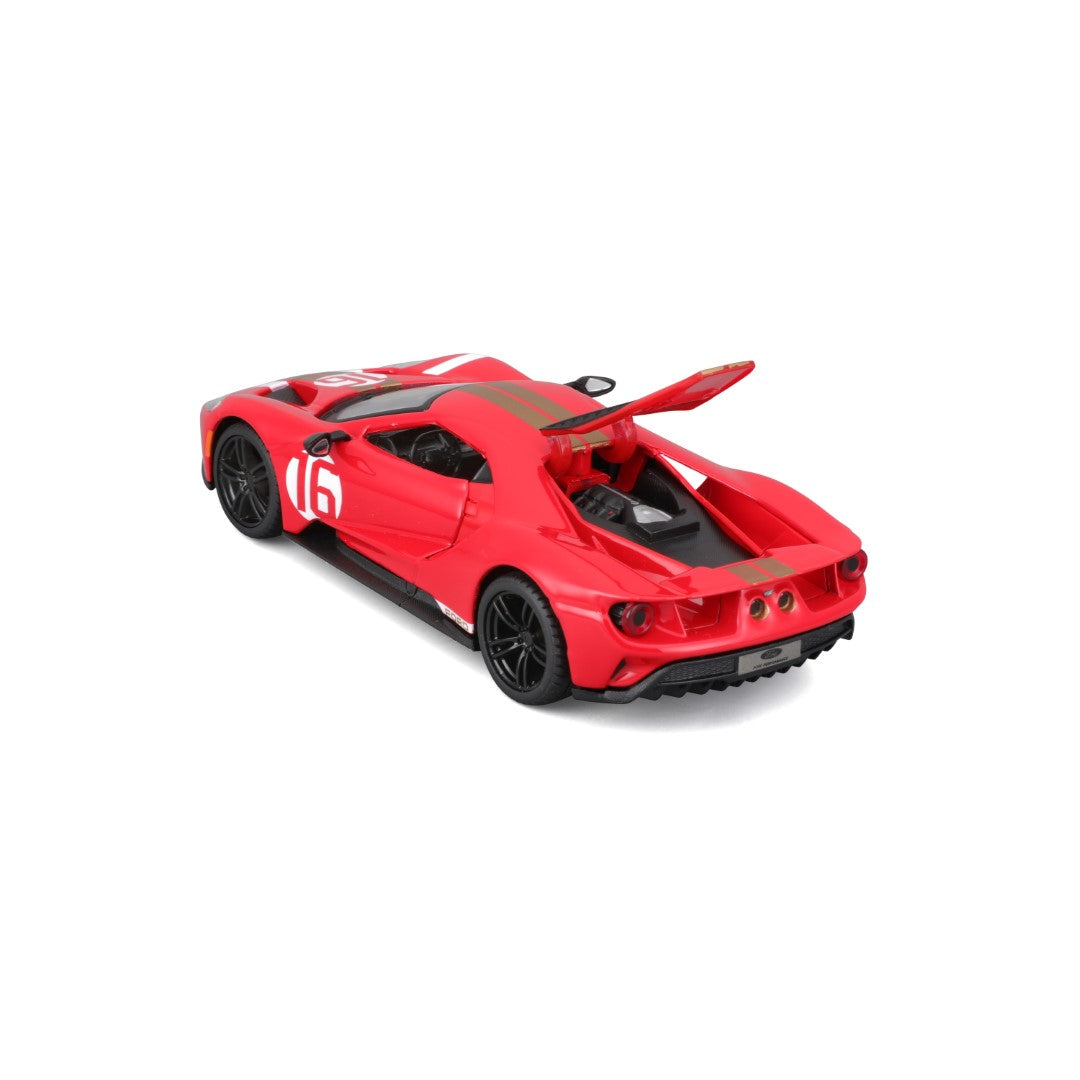 18-41166 Bburago Race - Ford GT Heritage Edition (2022) #16, rossa