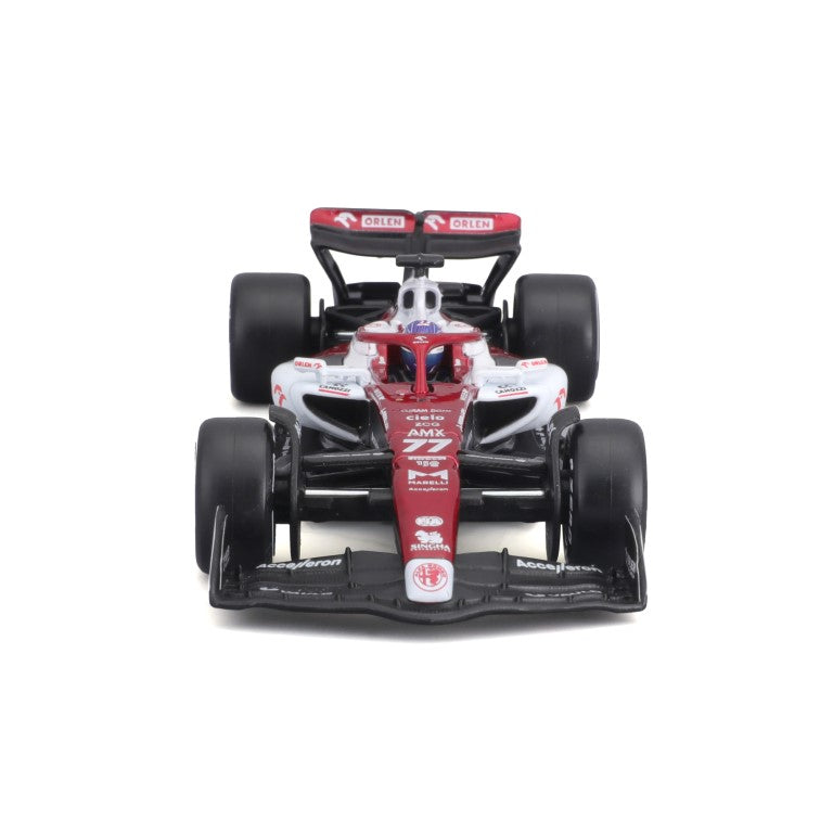 18-38068 #77 Bottas - Bburago - 1:43 RACE - Alfa Romeo F1 Team Orlen con casco