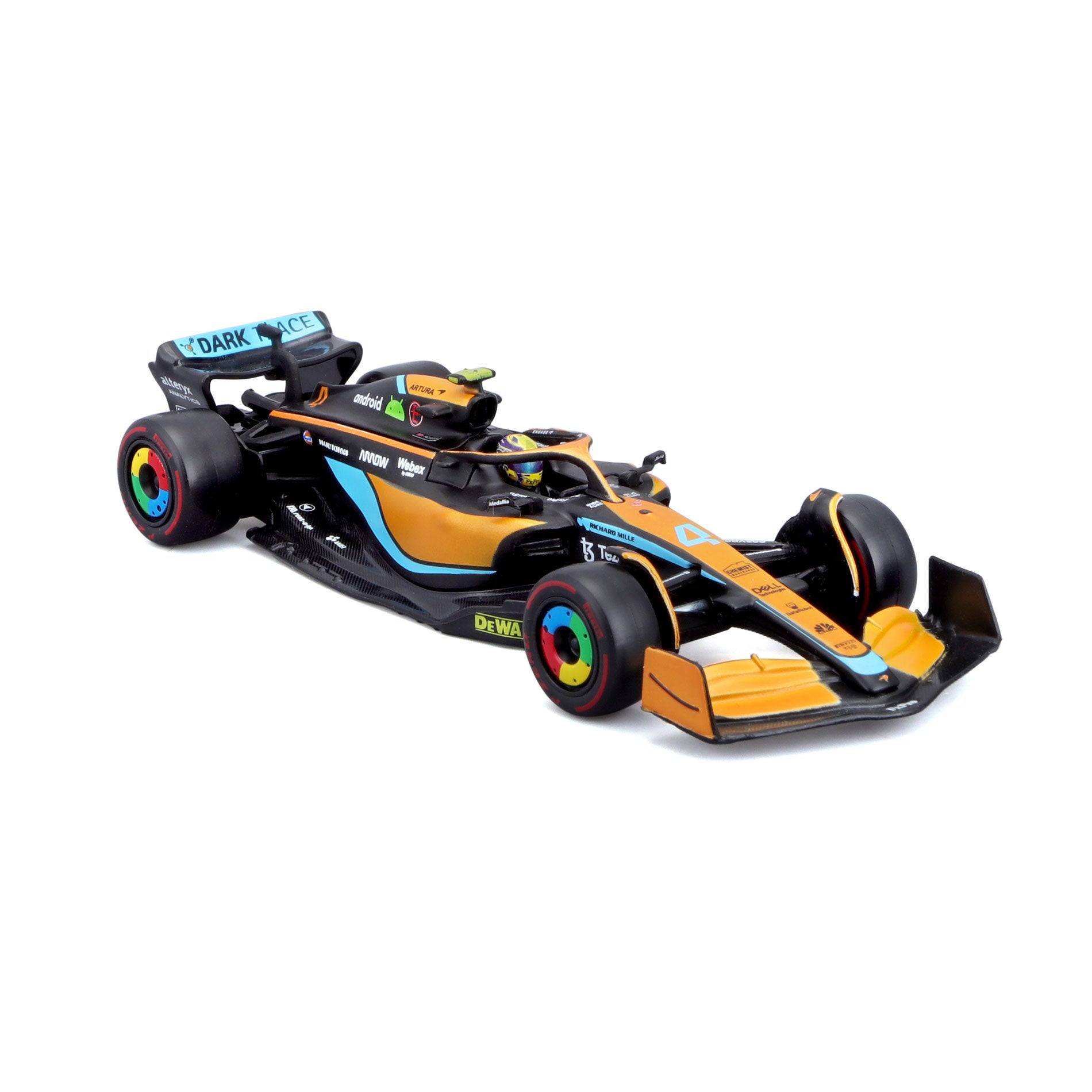 18-38064 Bburago - 1:43 - RACE - McLaren F1 MCL 36 (2022) Numero 4