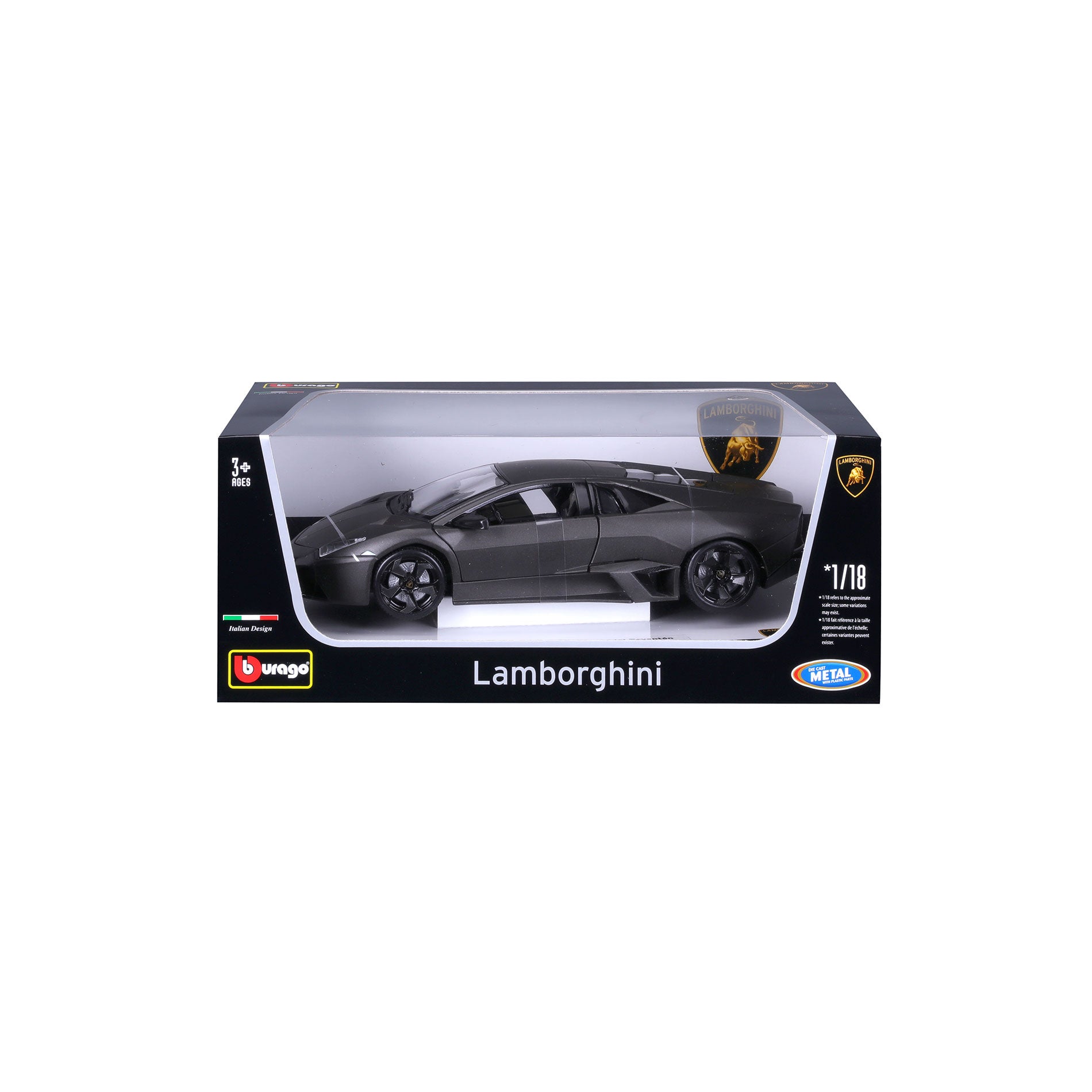 18-11029 - Bburago - 1:18 - Lamborghini Reventon - Grigio Metallizzato