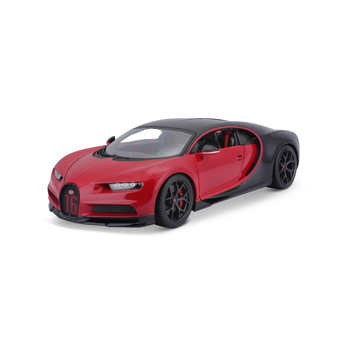 18-11044 RD - Bburago - 1:18 - Bugatti Chiron Sport - Nera/Rossa