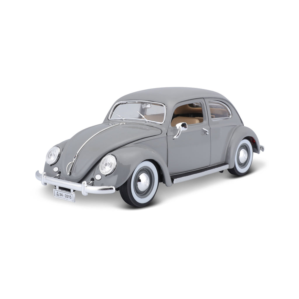 18-12029 GY - Bburago - 1:18 - VOLKSWAGEN KAFER BEETLE (1955) - Gray –  bburago-shop