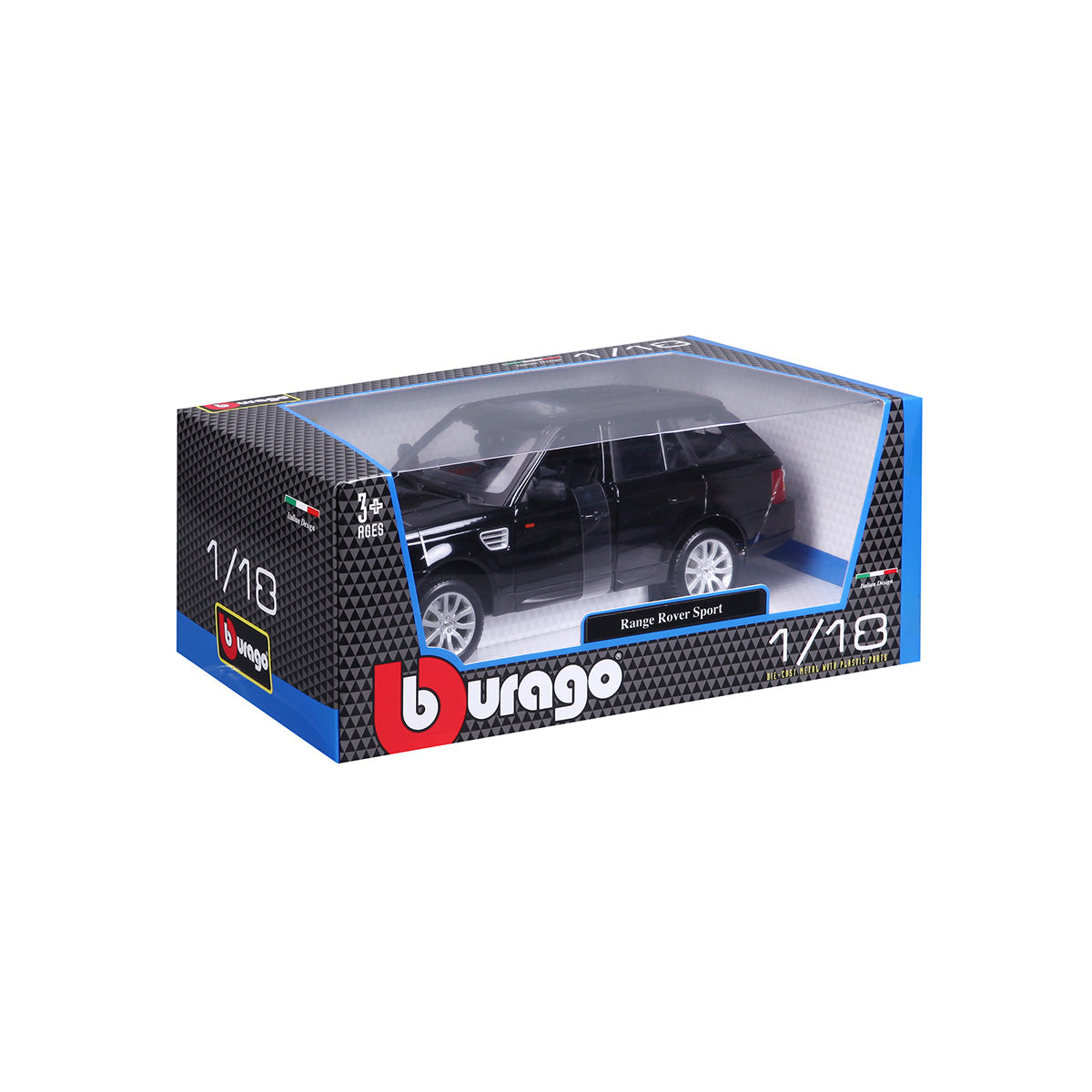 18-12069 BK - Bburago - 1:18 - RANGE ROVER SPORT - Nera