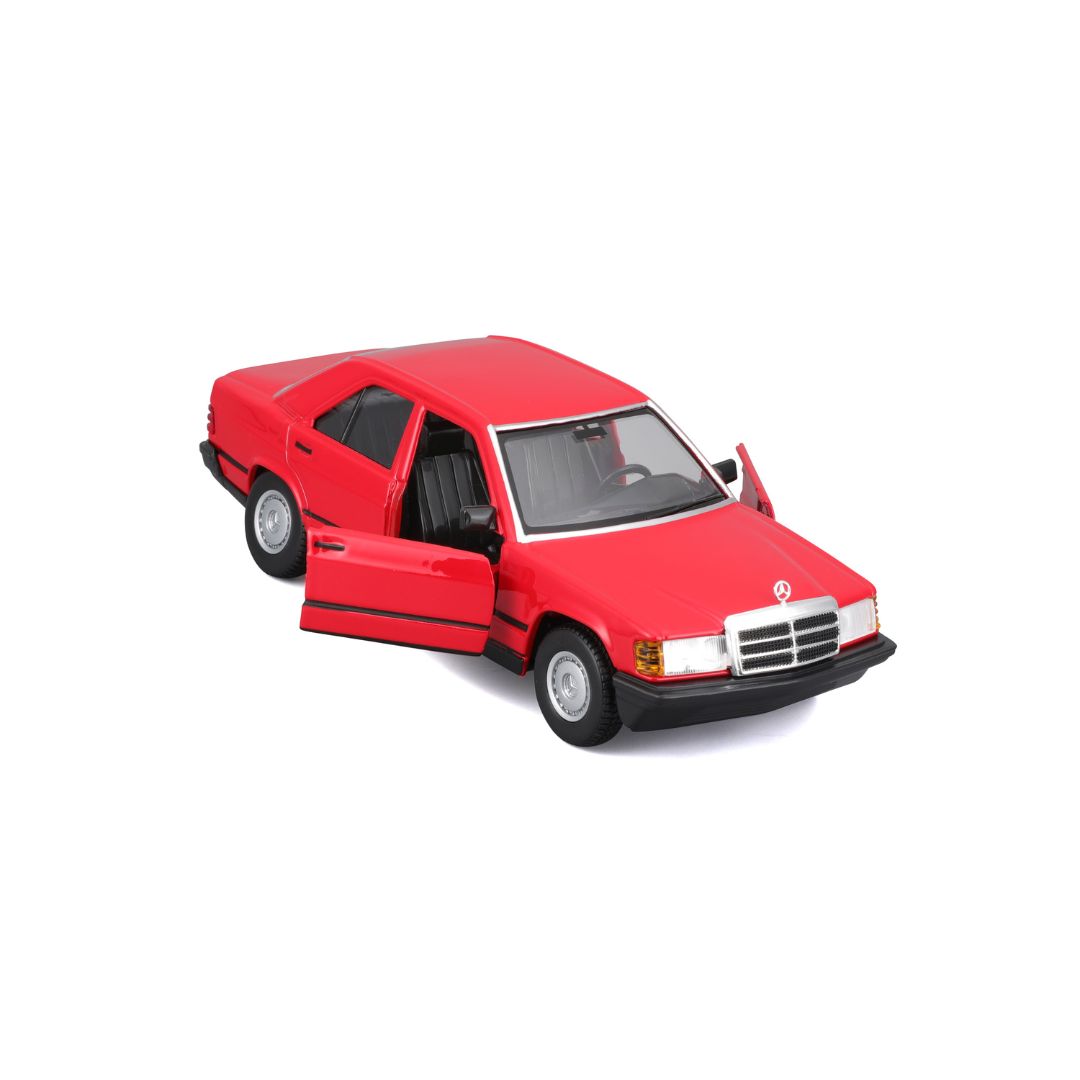 18-21103 RD Bburago - Mercedes-Benz 190E (1987), rossa - Scala 1:24