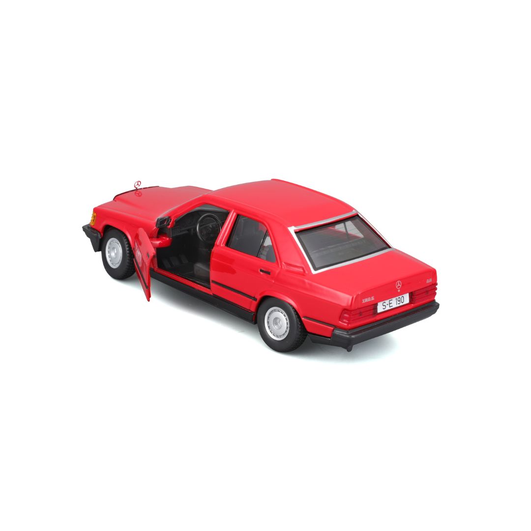 18-21103 RD Bburago - Mercedes-Benz 190E (1987), rossa - Scala 1:24