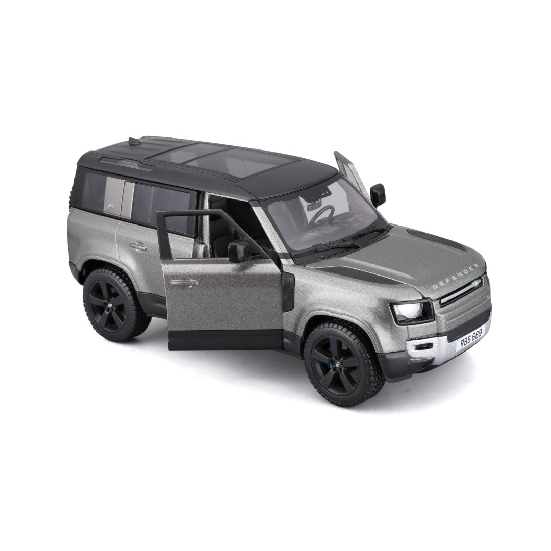 *18-21101 SL Bburago - Land Rover Defender (2022), argento - 1:24