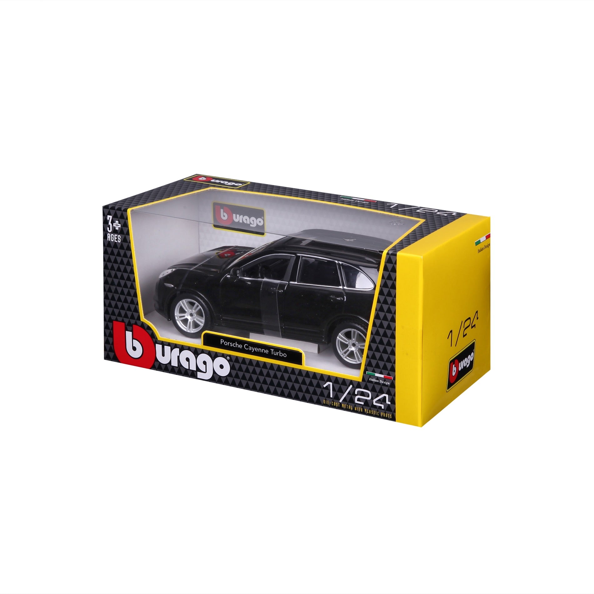 Bburago - 21056W - Véhicule Miniature - Modèle À L'Échelle - Porsche Cayenne  Turbo - Echelle 1/24 coloris aléatoire