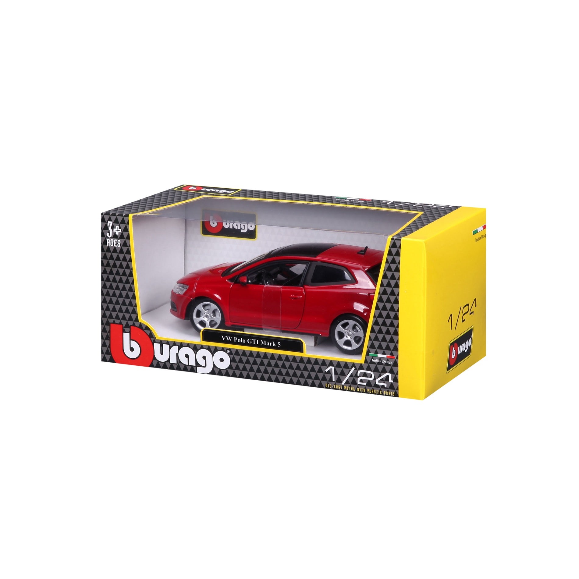 18-21059 RD - Bburago - 1:24 - VW Polo GTI Mark 5 - Rossa