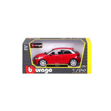 18-22127 Bburago - Audi A1, rosso - Scala 1:24