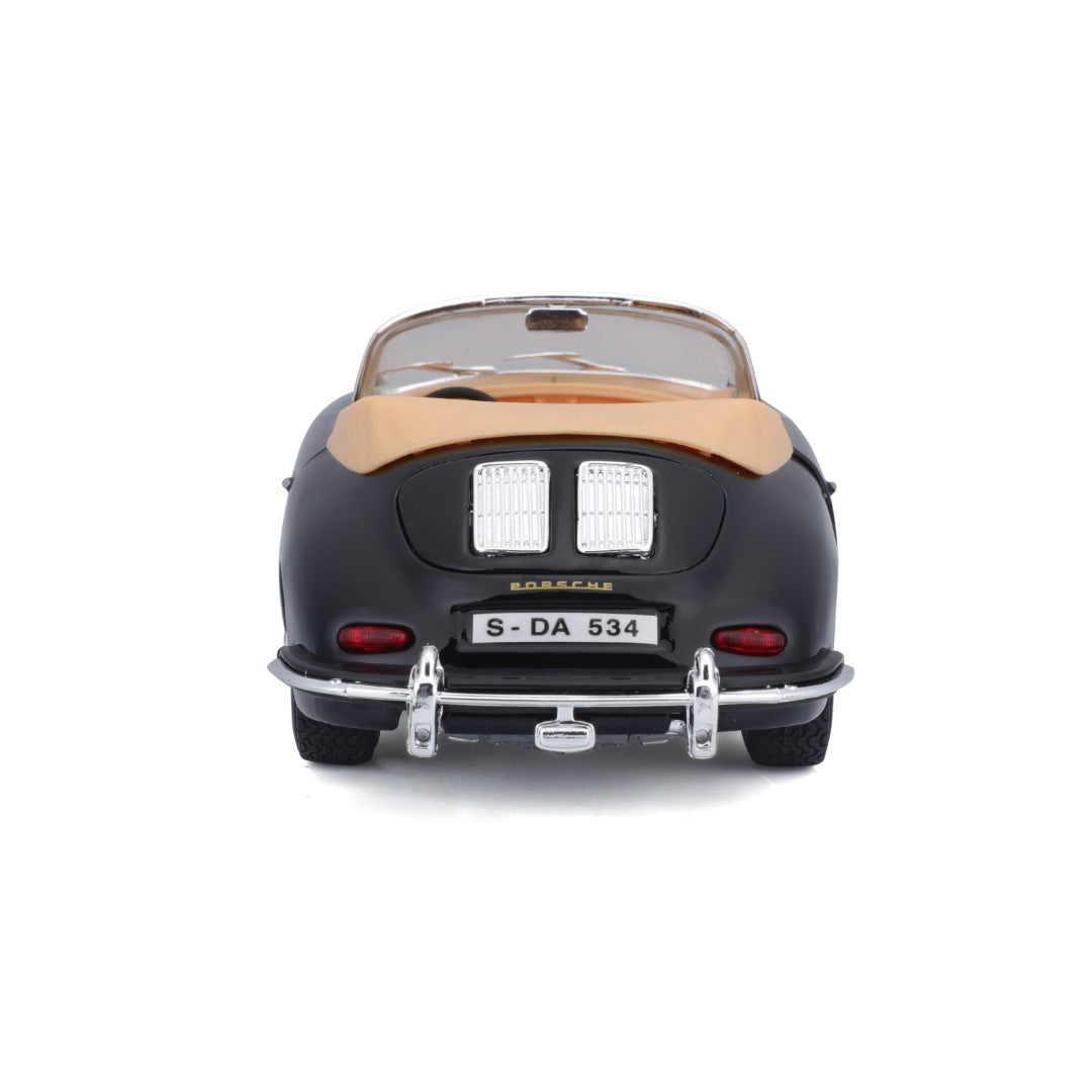 18-22078 Bburago - Porsche 356B Cabriolet (1961), nera - Scala 1:24