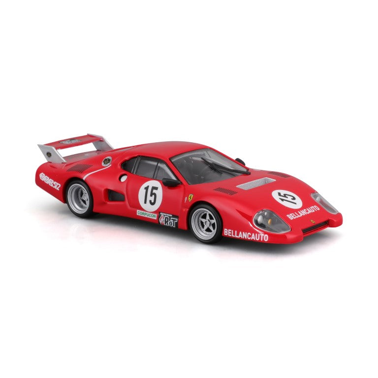 18-36308 - Bburago - 1:43 - Ferrari Racing - 512 BB II serie 1981 - #15 Rossa