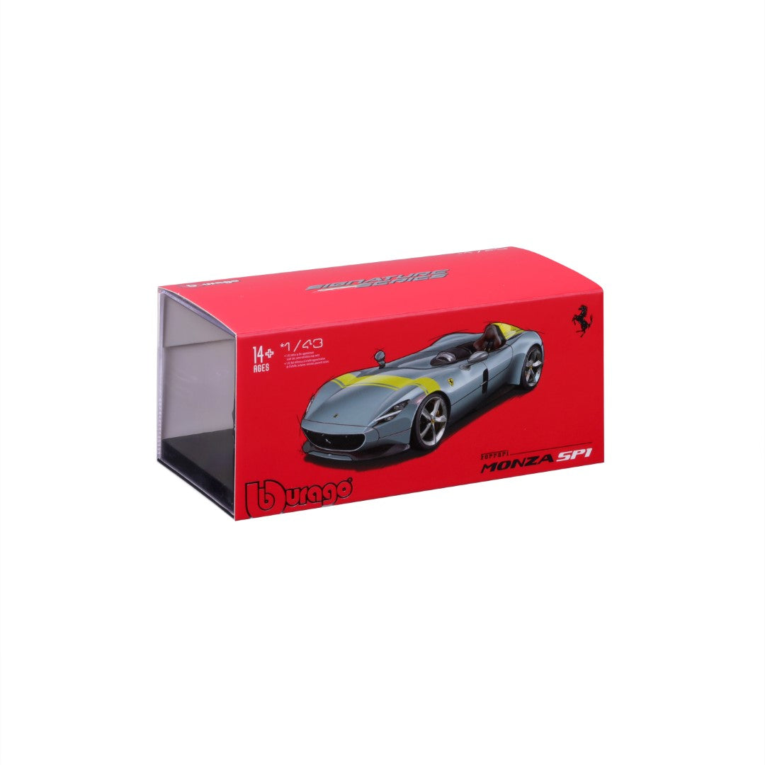 18-36912 Bburago Ferrari  Signature - Ferrari Monza SP1, argento - 1:43