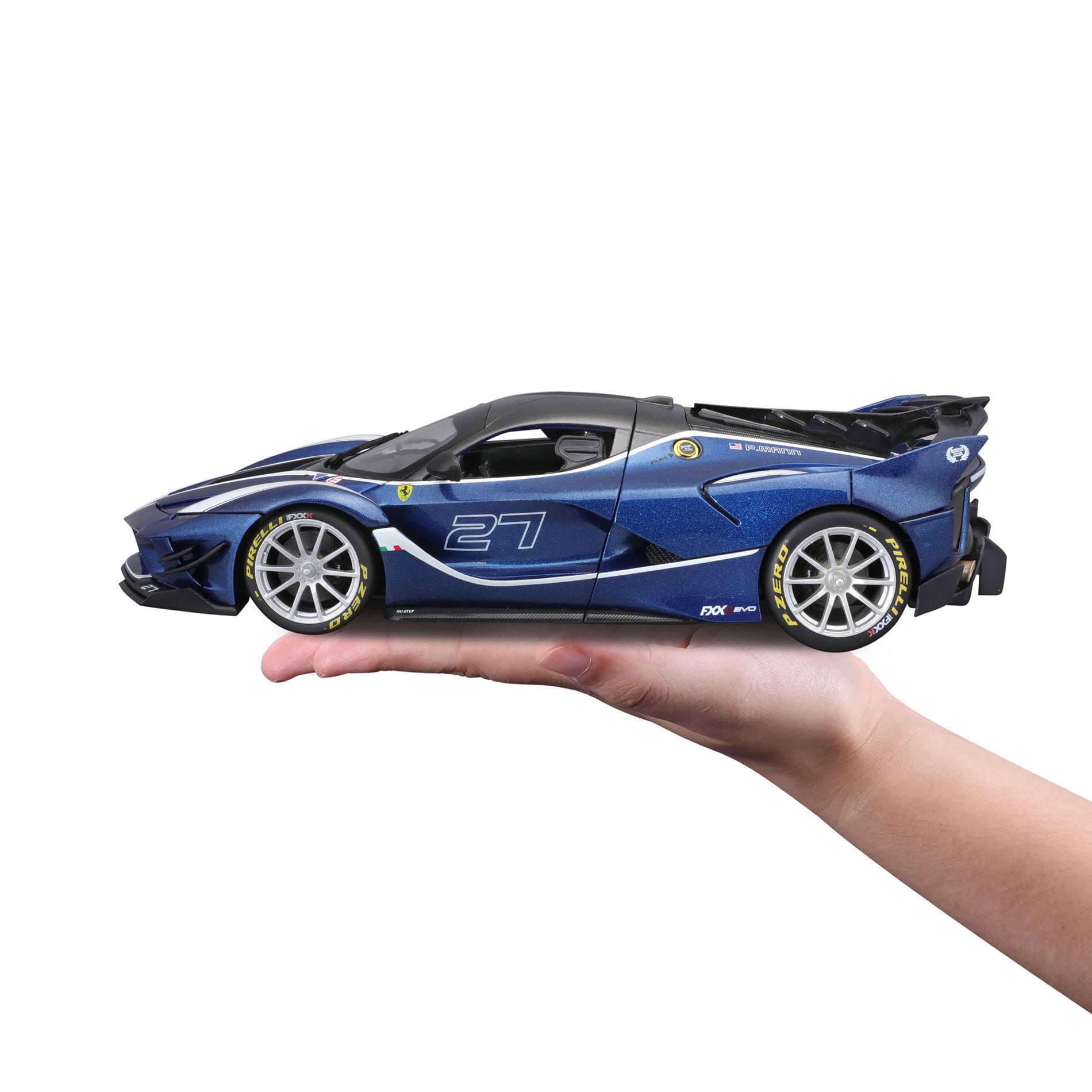 18-16012 1:18 Bburago Ferrari R&P FXX K EVO #27 Blue