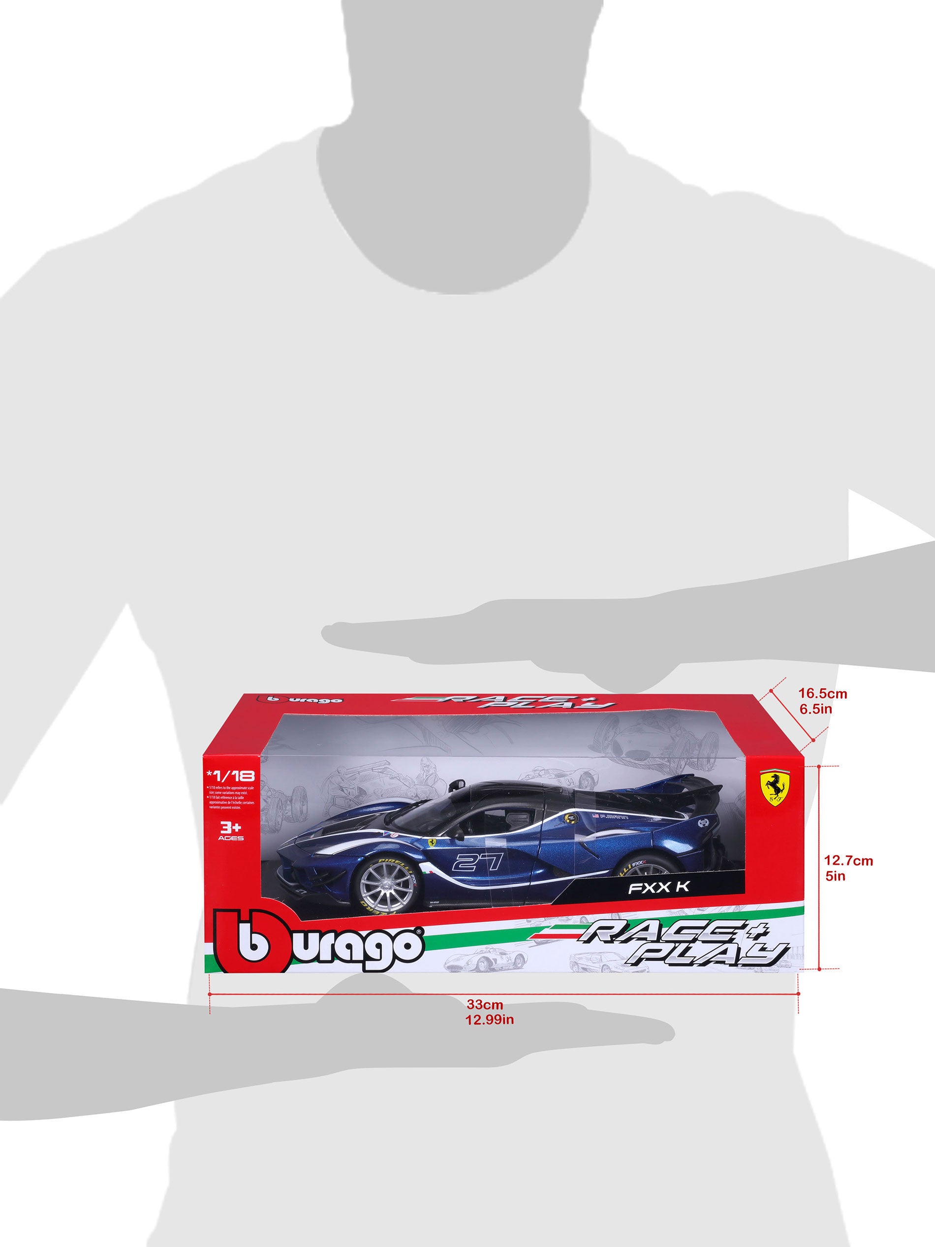 Bburago 1:18 Ferrari FXX-K #10 rouge / noir 18-16010 modèle voiture  18-16010 4893993160105