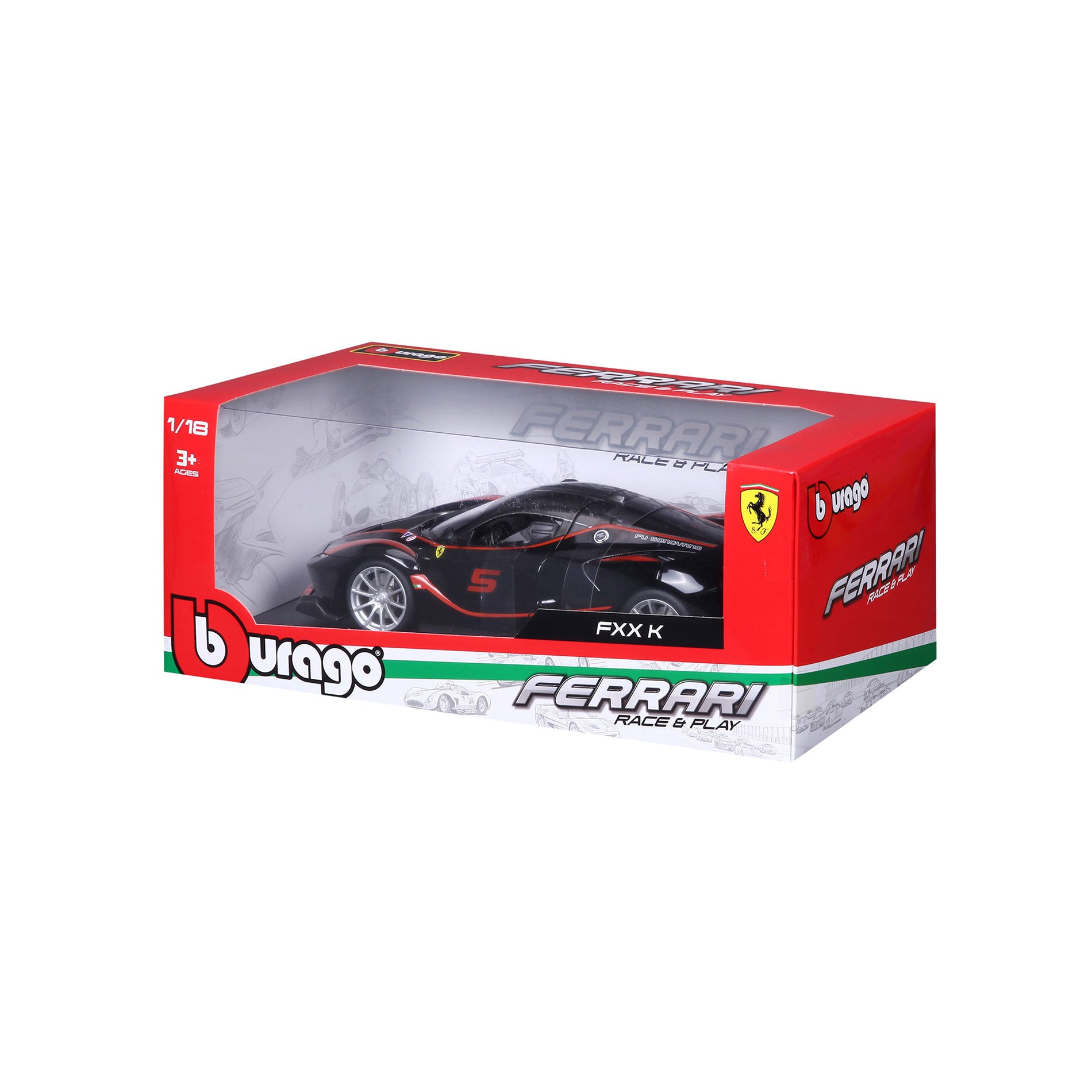 Bburago 1:18 Ferrari FXX-K #10 rouge / noir 18-16010 modèle voiture  18-16010 4893993160105