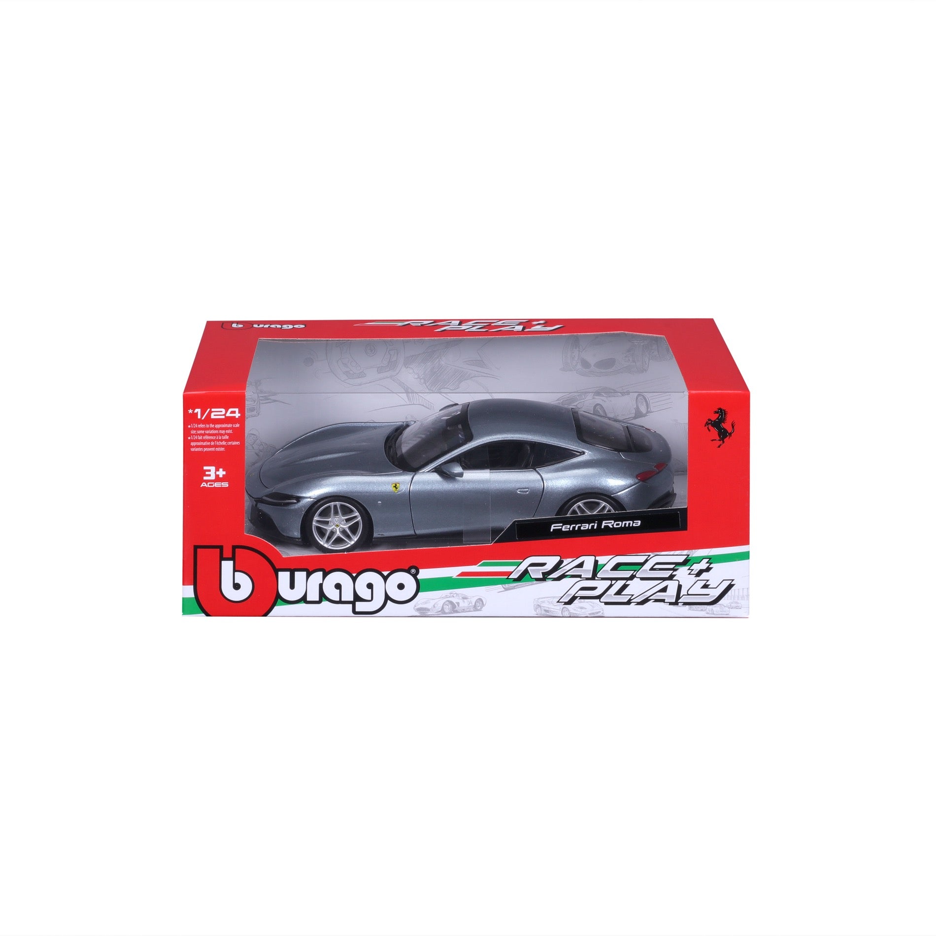 18-26029 Bburago - 1:24 - Ferrari R&P -  Ferrari - Grigia