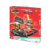 18-30197 Bburago Ferrari R&P - Garage con auto e accessori - Scala 1:43