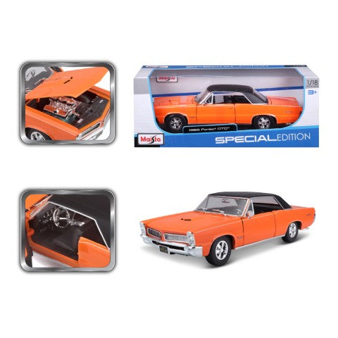 10-31885 OG - Bburago Maisto - 1:18 - 1965 PONTIAC GTO, HURST EDITION  Arancione