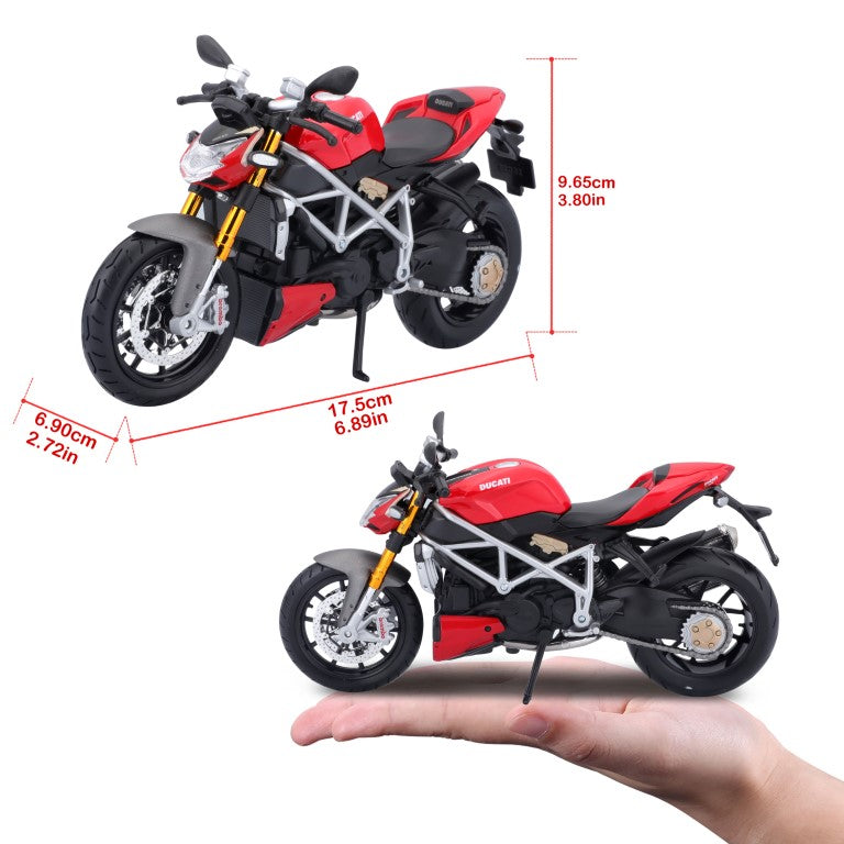 10-11024 - Bburago Maisto - 1:12 Moto -  Ducati Super Naked S 11024 - Rossa