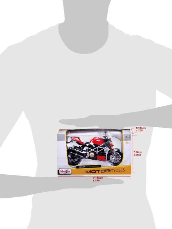 10-11024 - Bburago Maisto - 1:12 Moto -  Ducati Super Naked S 11024 - Rossa