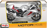 10-21848 - Bburago Maisto - 1:12 Moto -  Suzuki Hayabusa 2022 21848 - Argento