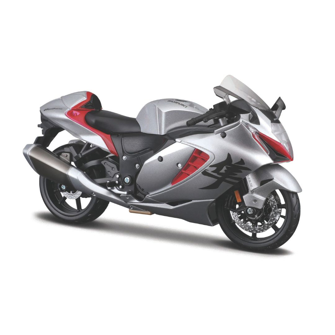 10-21848 Bburago Maisto - Suzuki Hayabusa (2022), argento - Scala 1:12