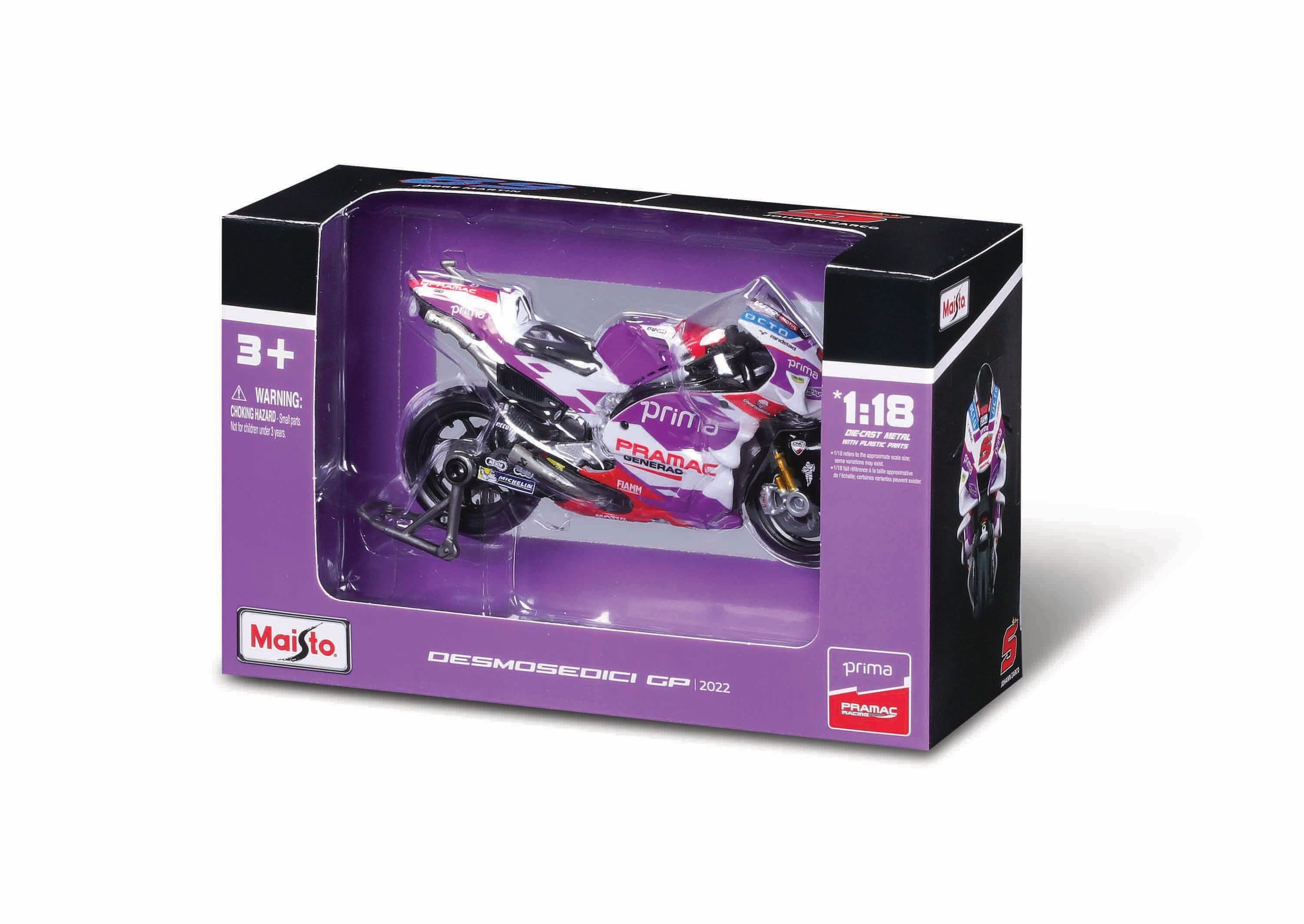 10-36390 Bburago Maisto 1:18 GP Racing Ducati Pramac Racing 2022