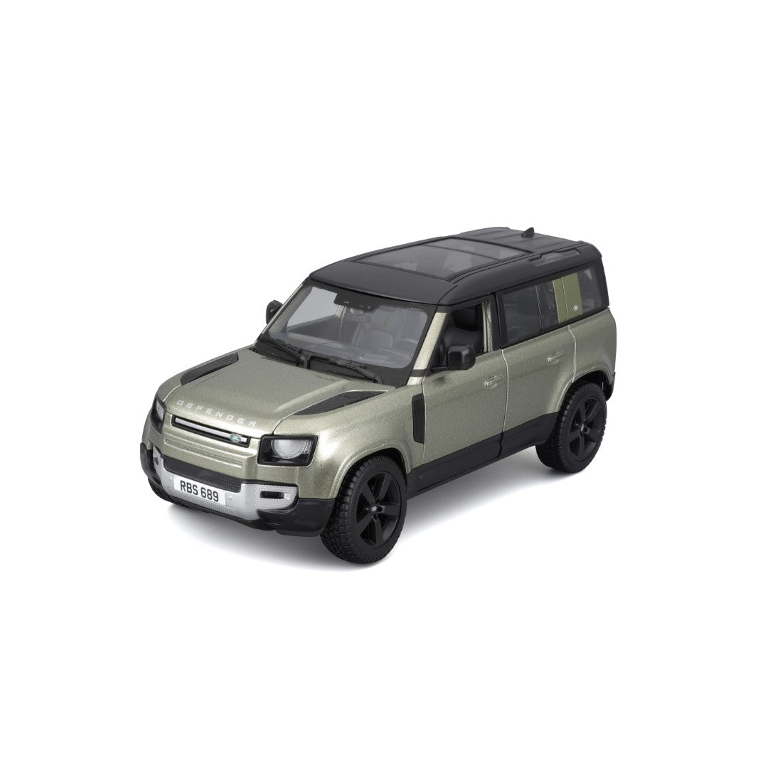 18-21101 GN Bburago - Land Rover Defender (2022), verde - Scala 1:24